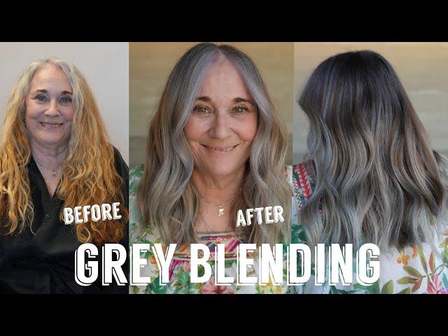 Hair Transformations with Lauryn: 1st session grey blending on previous warm permanent color Ep. 206