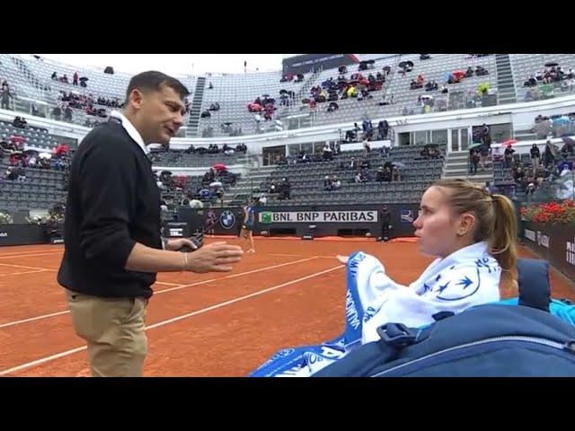 SOFIA KENIN CUSSES OUT UMPIRE TWICE AND REFUSES TO PLAY: SUPERVISOR CALLED TO THE COURT MAY 9, 2024