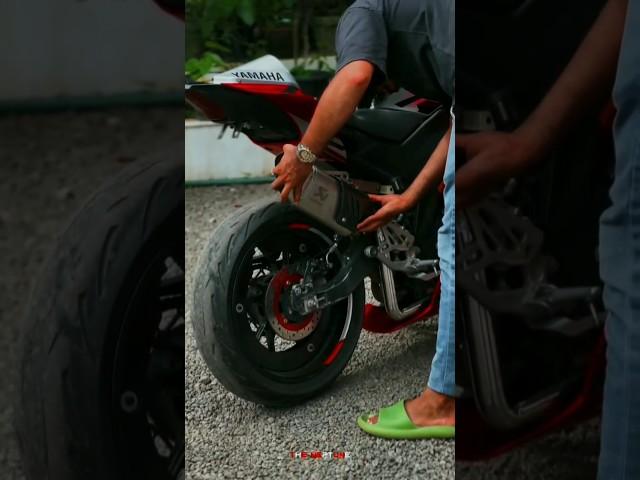  R15 akrapovic exhaust sound  r15 v3 modified  #r15v3 #ytshorts #shorts #viral