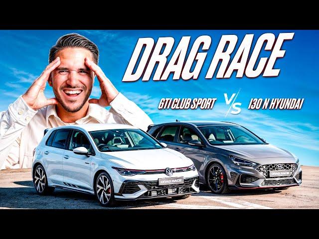 VW Golf 8 GTI Clubsport vs. Hyundai i30N Performance | DRAG RACE