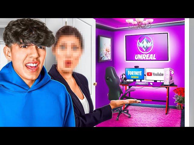 I Let My MOM Build My ENTIRE Gaming Setup (Mom Reveal)