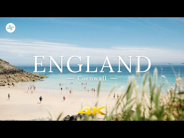 [4K UHD] Cornwall, ENGLAND󠁧󠁢󠁥󠁮󠁧󠁿 Ambient Drone Film + Ambient Chillout Music for Relax