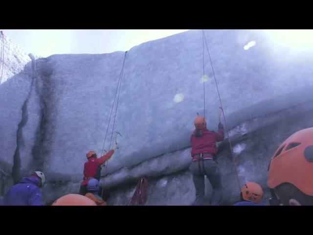 Ice Climbing and Skarfoss Falls