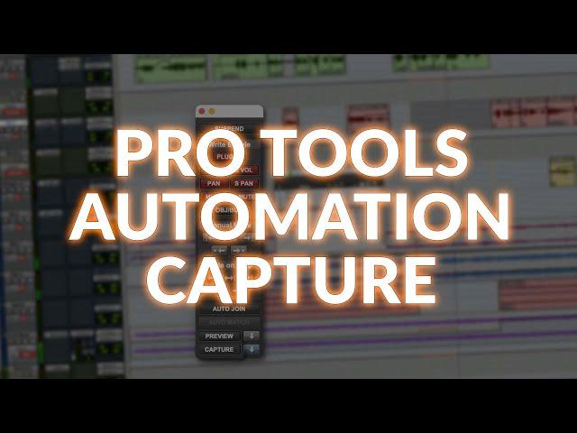 Pro Tools Capture And Punch Automation