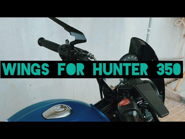 Wing Mirrors  installed To my #hunter #royalenfield #mirror #viral #modification #accessories