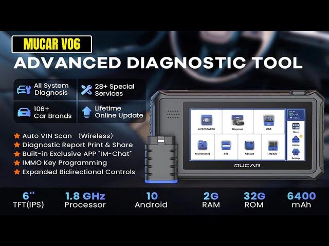 MUCAR VO6 OBD2 Scanner Review | The Ultimate Car Diagnostic Tool |