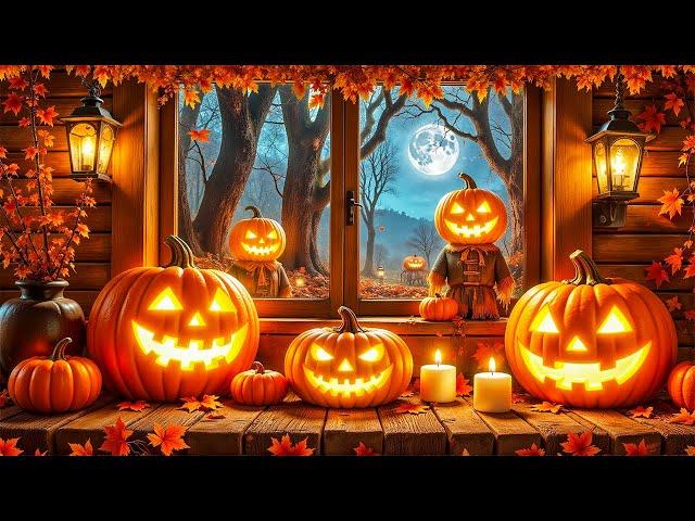 Cozy Autumn Halloween Ambience  Relaxing Halloween Music  Halloween Background Music