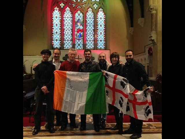 SARDINIAN FANTAFOLK BAND PLAYING FOR THE SARDI CELTIC CULTURAL GROUP IN DUBLIN, IRELAND