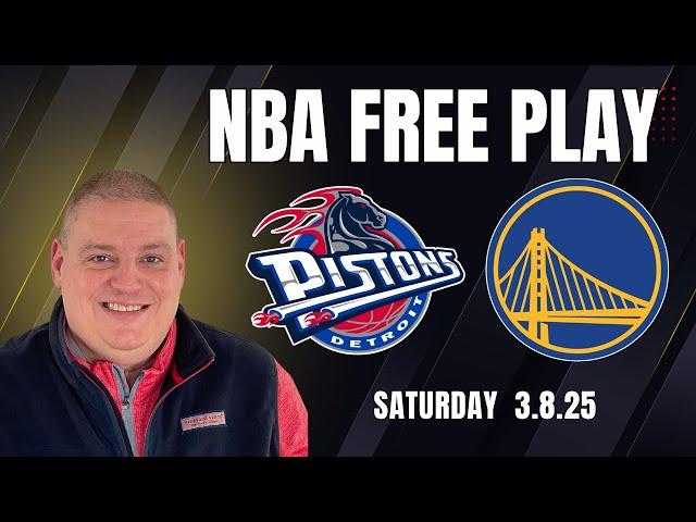 Pistons vs Warriors - Free NBA Pick l Saturday 3/8/25 | Craig s NBA Predictions & Bets l #nbabets