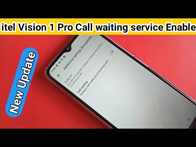 How to enable call waiting service itel vision 1 pro