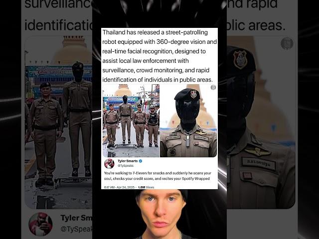 Thailand has released a street-patrolling robot equipped with 360-degree vision and real-time