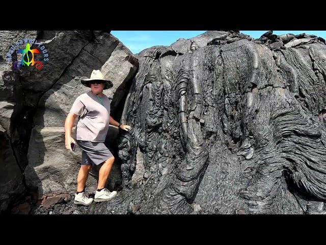 Lava Falls near the Puna Coast Trail   Hawaii Volcanoes National Park