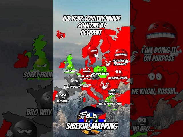 did your country invade someone on accident #europe #geographythroughmaps #mapping #map #geography