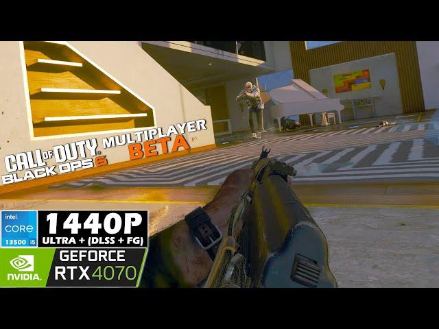 COD Black Ops 6 Beta I RTX 4070 + i5 13500 I 1440p Extreme + DLSS + FG Benchmark Video