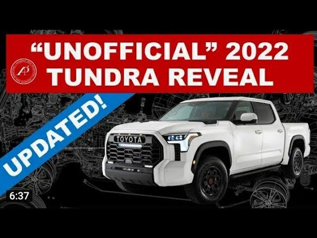 UPDATED VERSION OF THE "UNOFFICIAL" 2022 TOYOTA TUNDRA REVEAL VIDEO / Latest Version 7.0