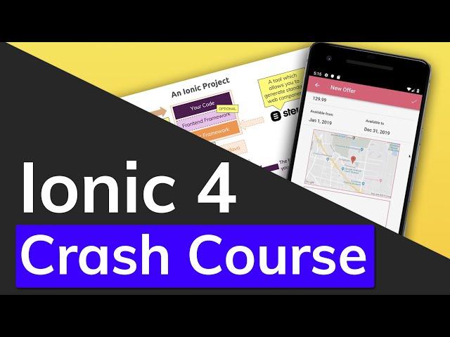 Ionic 4 & Angular Tutorial For Beginners - Crash Course