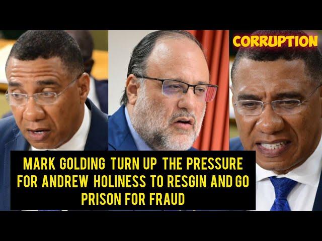 Breaking New's Andrew Holiness Come Under More pressure To Resign Mark Golding Press conference....