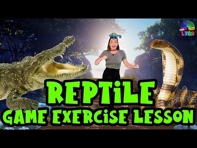 Reptile Exercise For Kids | Learn about Reptiles and 5 Different Snakes | The Floor is Lava Game