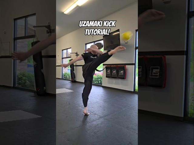 UZAMAKI KICK TUTORIAL!#taekwondo #anime #naruto #narutoshippuden #martialarts #karate #shorts