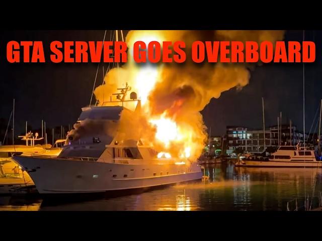 LA GTA SERVER IS OUT OF CONTROL: Yacht Explodes & Sinks!