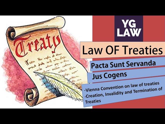 Law of Treaties -  International law - UGC - NET