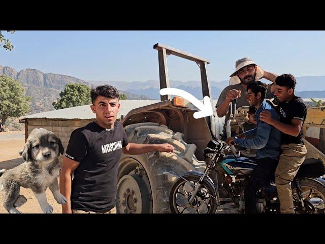 Benyamin’s Tearful Surprise  A Dream Motorcycle Ride in Nomadic Life ️