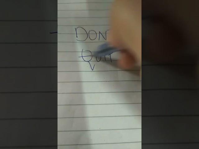 a tutorial on how  to do bad handwriting