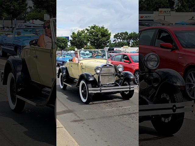 Ford Model A Antique Car Drive By Engine Sound Woodward Dream Cruise 2024