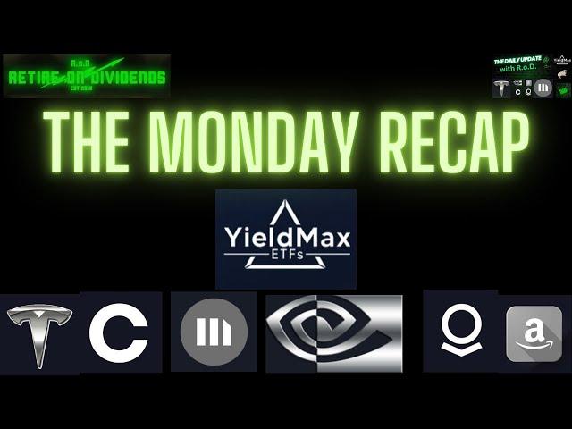 The Monday Recap with TSLY, NVDY, CONY, MSTY, AMZY, & PLTY - 3/10/25 (More red) #cony  #tsly #msty