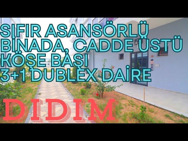 Didim satılık yeni binada ana cadde üzeri dublex daire | #dublex #asansör #forsale