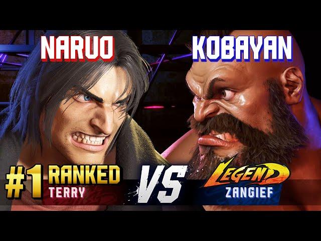 SF6 ▰ NARUO (#1 Ranked Terry) vs KOBAYAN (Zangief) ▰ High Level Gameplay