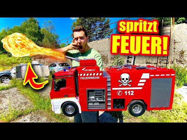 Ich VERWANDEL das FEUERWEHR AUTO in ein FLAMMENWERFER FAHRZEUG!