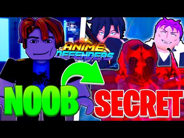 Going From A Noob to Secret In Anime Defenders!