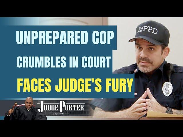 Unprepared Cop Crumbles In Court. Judge Gets Angry.