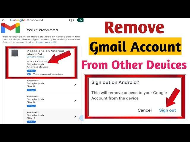 How to Remove Gmail Account from Other Devices