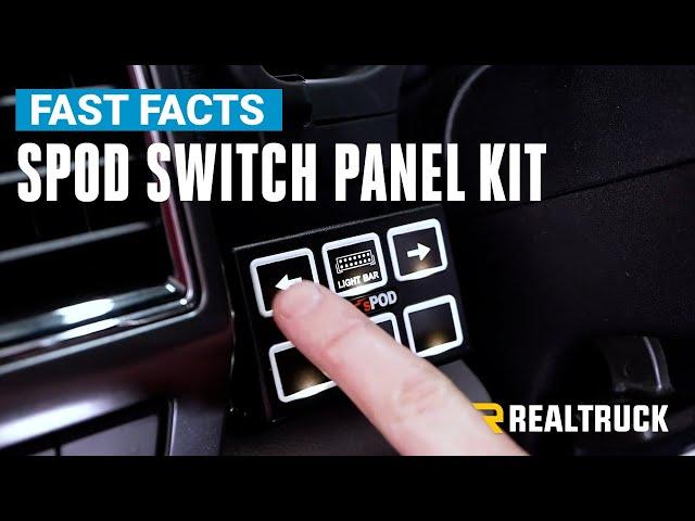 sPOD SourceLT Mini 6 Universal Switch Panel Kit Fast Facts