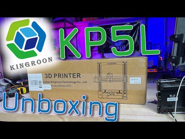 Unboxing Kingroon KP5L - 3D Printer & 1st Print!