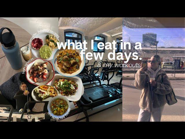 What I eat in a few days -  healthy recipes & my workouts