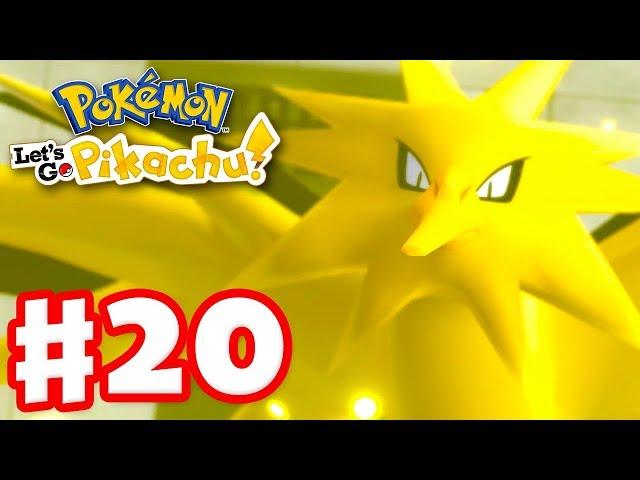 Legendary Pokemon Zapdos! - Pokemon Let's Go Pikachu and Eevee - Gameplay Walkthrough Part 20