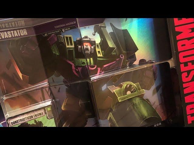 Unboxing! Transformers TCG DEVASTATOR Deck!