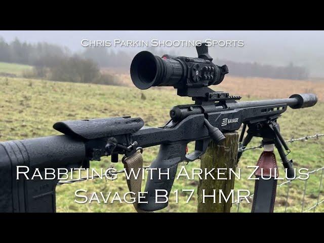 Rabbiting with Arken Zulus on a Savage B17 17 HMR, Agricultural  PEST CONTROL