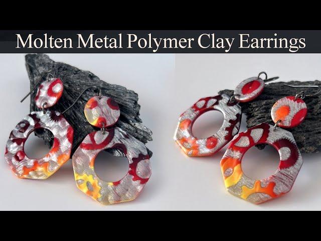 Skinner Blend Polymer Clay Mokume Gane - Heated Metal Effect with Polymer Clay