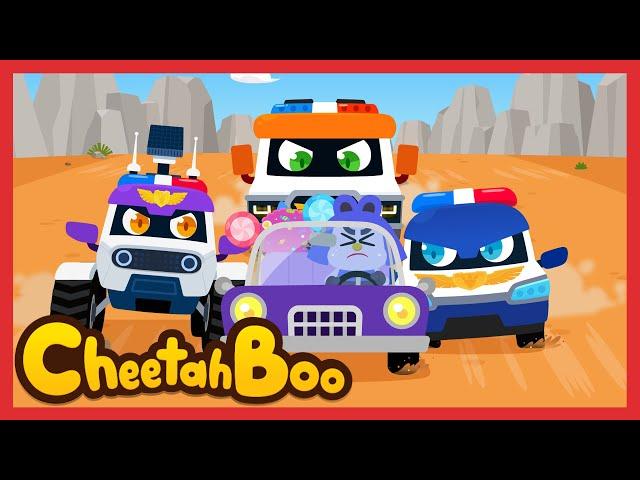[NEW] Dino Cars, Save the Baby Dinosaur!  | Vehicles | Nursery rhymes & Kids Song | #Cheetahboo