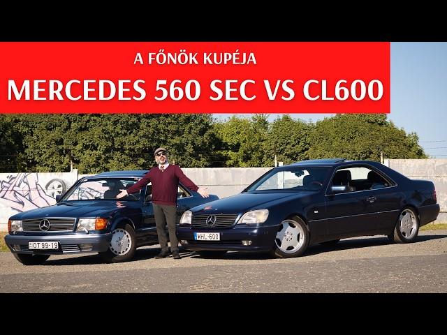 Mercedes Benz 560 SEC & CL 600  a tökéletes C126 a tökéletes C140 ellen. Csúcskupé támadás!