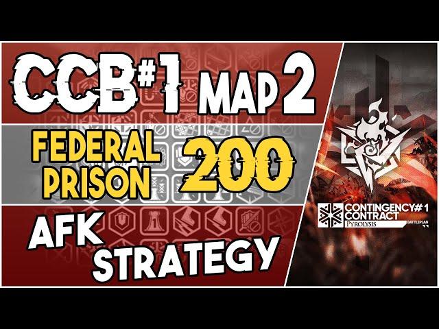 CCB#1 Rotating Map 2 - Federal Prison 200 Score | AFK Easy Strategy | Pyrolysis |【Arknights】