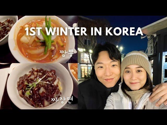 First Winter in Korea: Hunting for Halal Jjampong & Jjajjangmyeon ️