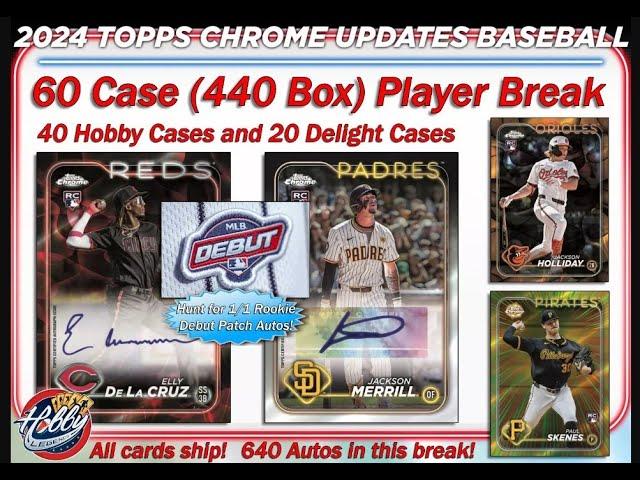 CASES #1-15   -   2024 Topps CHROME UPDATE 60 Case (440 Box) Player Break eBay 11/13/24