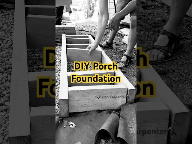 DIY Porch Foundation with Only a Nail Gun