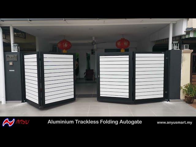 An Yu Aluminium Trackless Folding Autogate | Au Yu Smart Gate