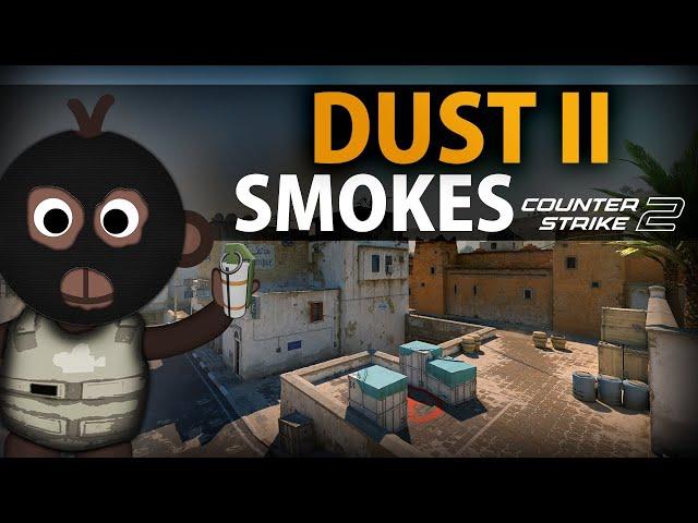 CS2 - Essential Dust2 Smokes (2023)